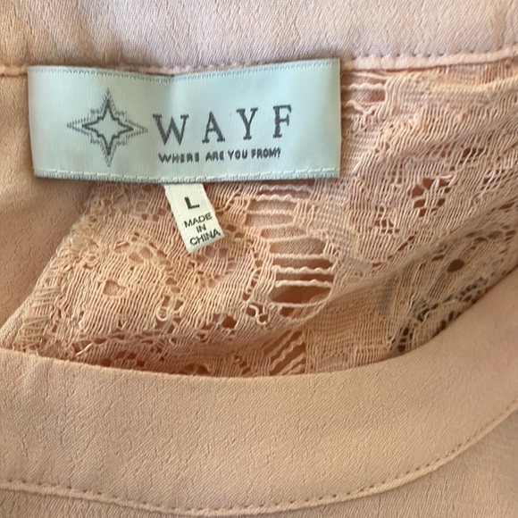 Wayf Pink Open back Lace to - Picture 5 of 5